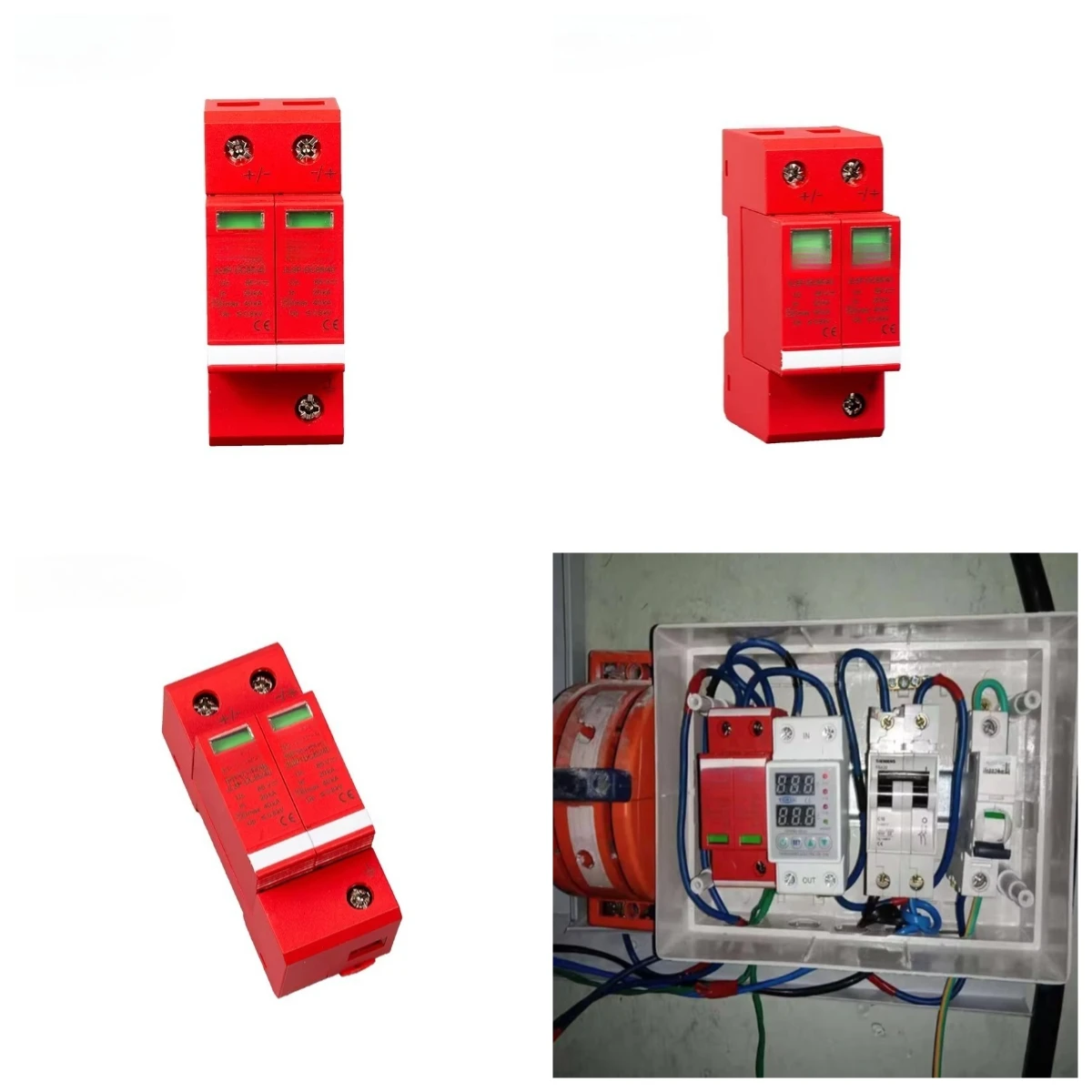 Single Phase 40kA DC SPD 24V 48V Surge Protection Device DC85/40/2P
Single Phase 40kA DC SPD 24V 48V Surge Protection Device DC85/40/2P