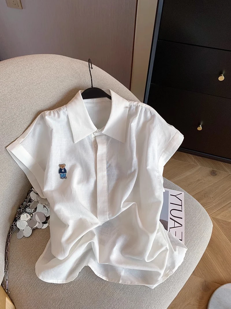 Повседневная белая рубашка с принтом медведя, мужская летняя рубашка с коротким рукавом, стильный дизайн, простая в сочетании, подходит для всех сезонов
Повседневная белая рубашка с принтом медведя, мужская летняя рубашка с коротким рукавом, стильный дизайн, простая в сочетании, подходит для всех сезонов