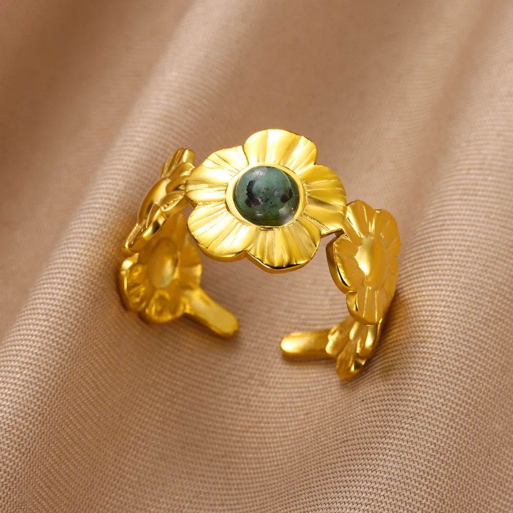 Женское кольцо из нержавеющей стали с зеленым Цирконом
Женское кольцо из нержавеющей стали с зеленым Цирконом