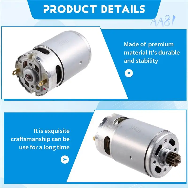 AA81-317004440 Motor DC10.8V 14.4V 18V Highspeed Power Motor For METABO BS10.8 BS14.4 BS18 Cordless Impact Drill Tool
AA81-317004440 Motor DC10.8V 14.4V 18V Highspeed Power Motor For METABO BS10.8 BS14.4 BS18 Cordless Impact Drill Tool