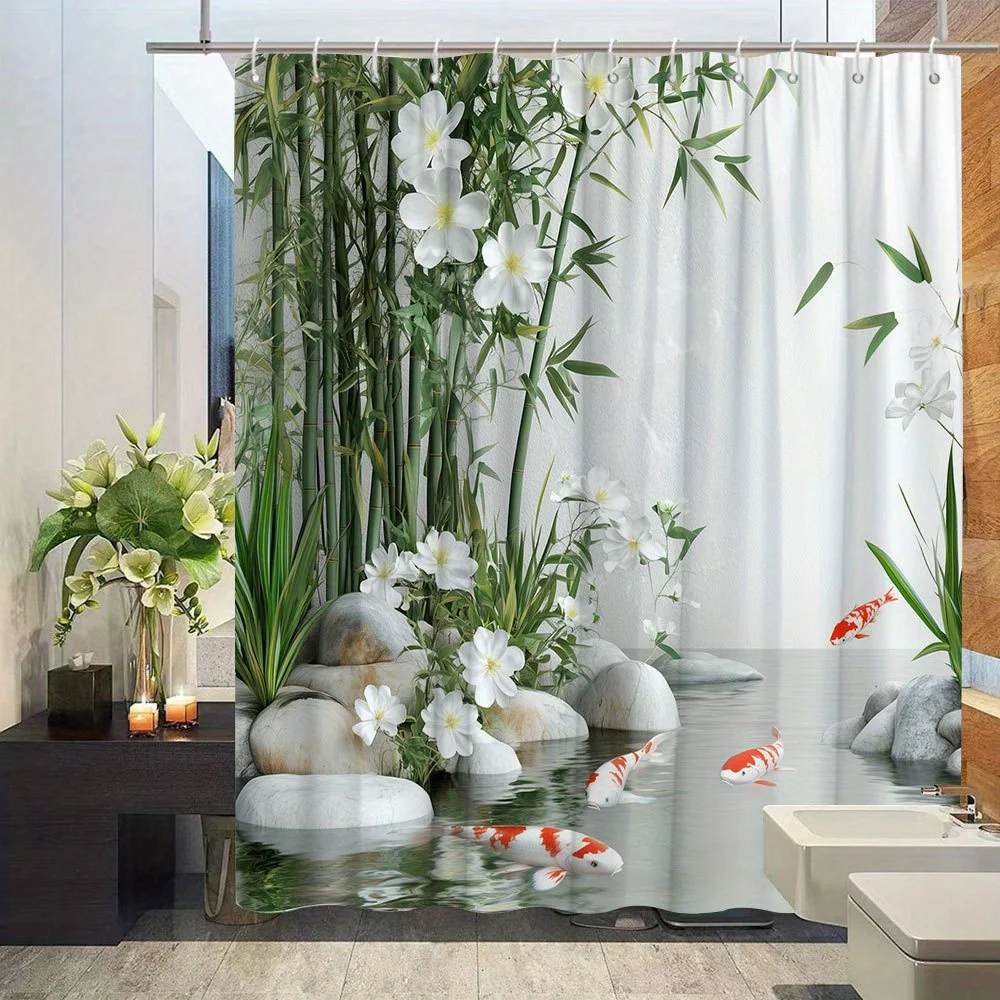 Luxury Tropical Nature Shower Curtain Waterproof Spa Bathroom Decor Bamboo Flower Waterfall Realistic Print Liner for Modern
Luxury Tropical Nature Shower Curtain Waterproof Spa Bathroom Decor Bamboo Flower Waterfall Realistic Print Liner for Modern