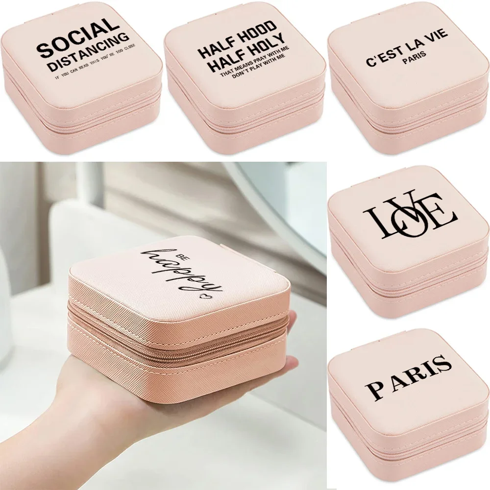 Jewelry Box 2024 Travel Zipper Double Storage Bag Ring Earrings Organization Text Letter Pattern Large Flap Leather Double Box
Jewelry Box 2024 Travel Zipper Double Storage Bag Ring Earrings Organization Text Letter Pattern Large Flap Leather Double Box
