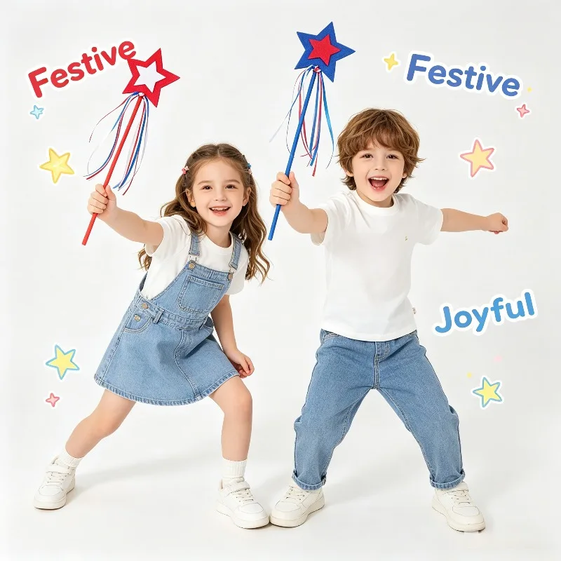 Patriotic Fairy Hand Wand Hanging Ornament Independence Day National Day Party Handheld Decor Festival Celebration Accessories
Patriotic Fairy Hand Wand Hanging Ornament Independence Day National Day Party Handheld Decor Festival Celebration Accessories