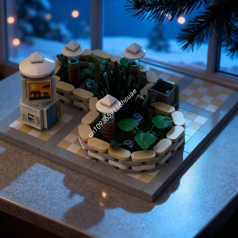 308 деталей MOC City Garden Newspaper Cityed: Набор строительных блоков для сборки, креативные игрушки DIY, развивающие идеи, рождественские подарки, конструктор из кирпичиков
308 деталей MOC City Garden Newspaper Cityed: Набор строительных блоков для сборки, креативные игрушки DIY, развивающие идеи, рождественские подарки, конструктор из кирпичиков