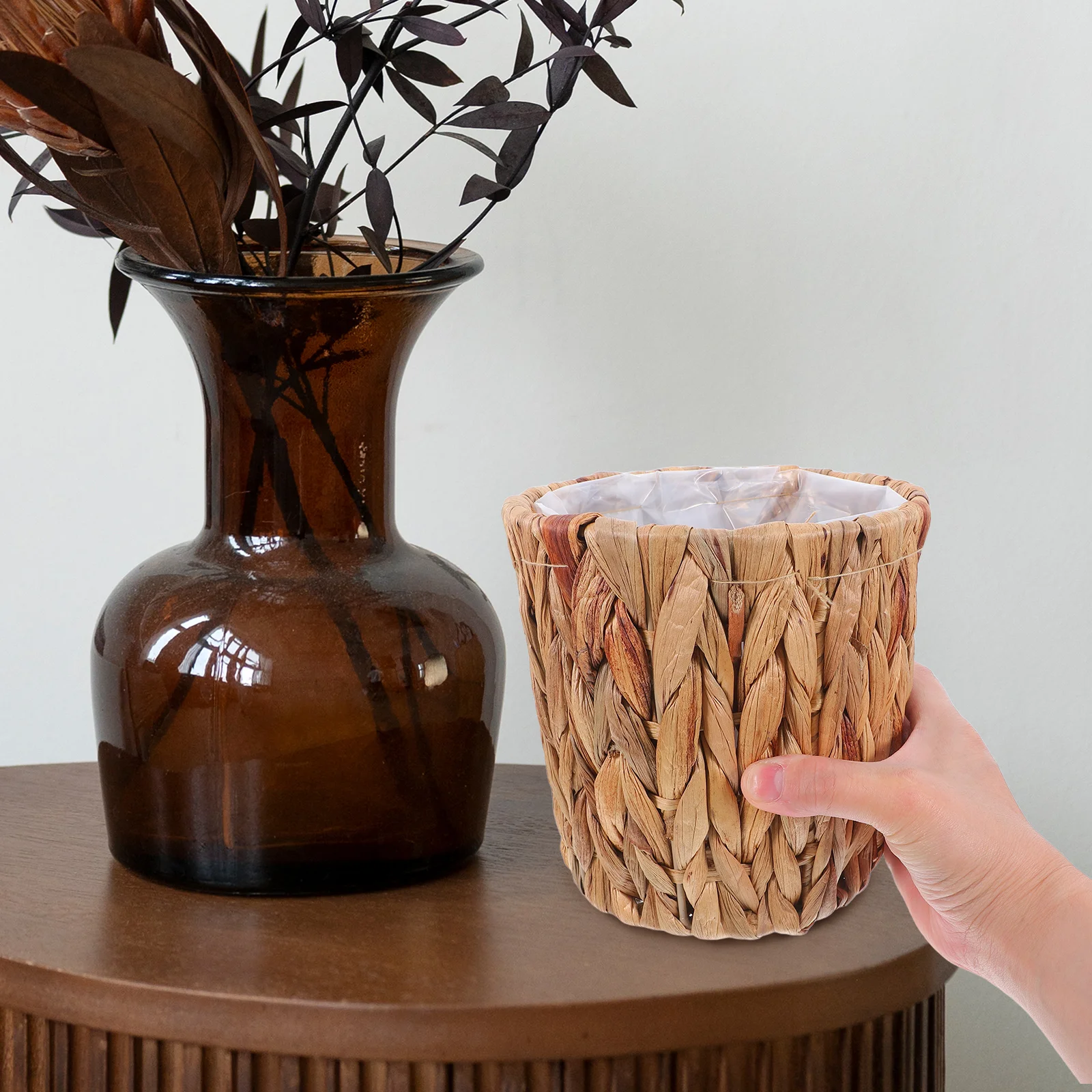 Straw Storage Baskets Handwoven Rattan Planter Basket for Indoor Plants Seagrass Storage Woven Straw Plant Holder Hyacinth
Straw Storage Baskets Handwoven Rattan Planter Basket for Indoor Plants Seagrass Storage Woven Straw Plant Holder Hyacinth