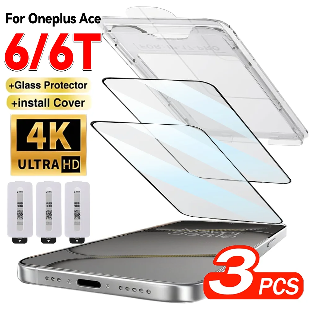 3-1pcs Tempered Glass Screen Protector for OnePlus Ace 6/Ace 6T Easy Installation Dust Free HD Clear Protective Films Quick Fit
3-1pcs Tempered Glass Screen Protector for OnePlus Ace 6/Ace 6T Easy Installation Dust Free HD Clear Protective Films Quick Fit
