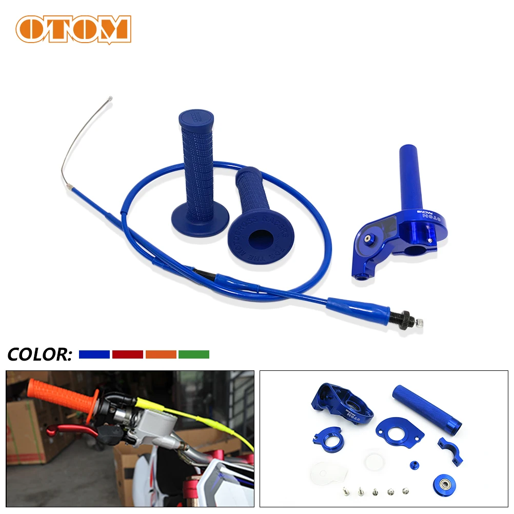 OTOM Motorcycle Grips With Throttle Twist Grip 1095mm and Throttle Cable For 7/8" 22mm Handlebar Dirt Pit Bike Motocross Parts
OTOM Motorcycle Grips With Throttle Twist Grip 1095mm and Throttle Cable For 7/8" 22mm Handlebar Dirt Pit Bike Motocross Parts