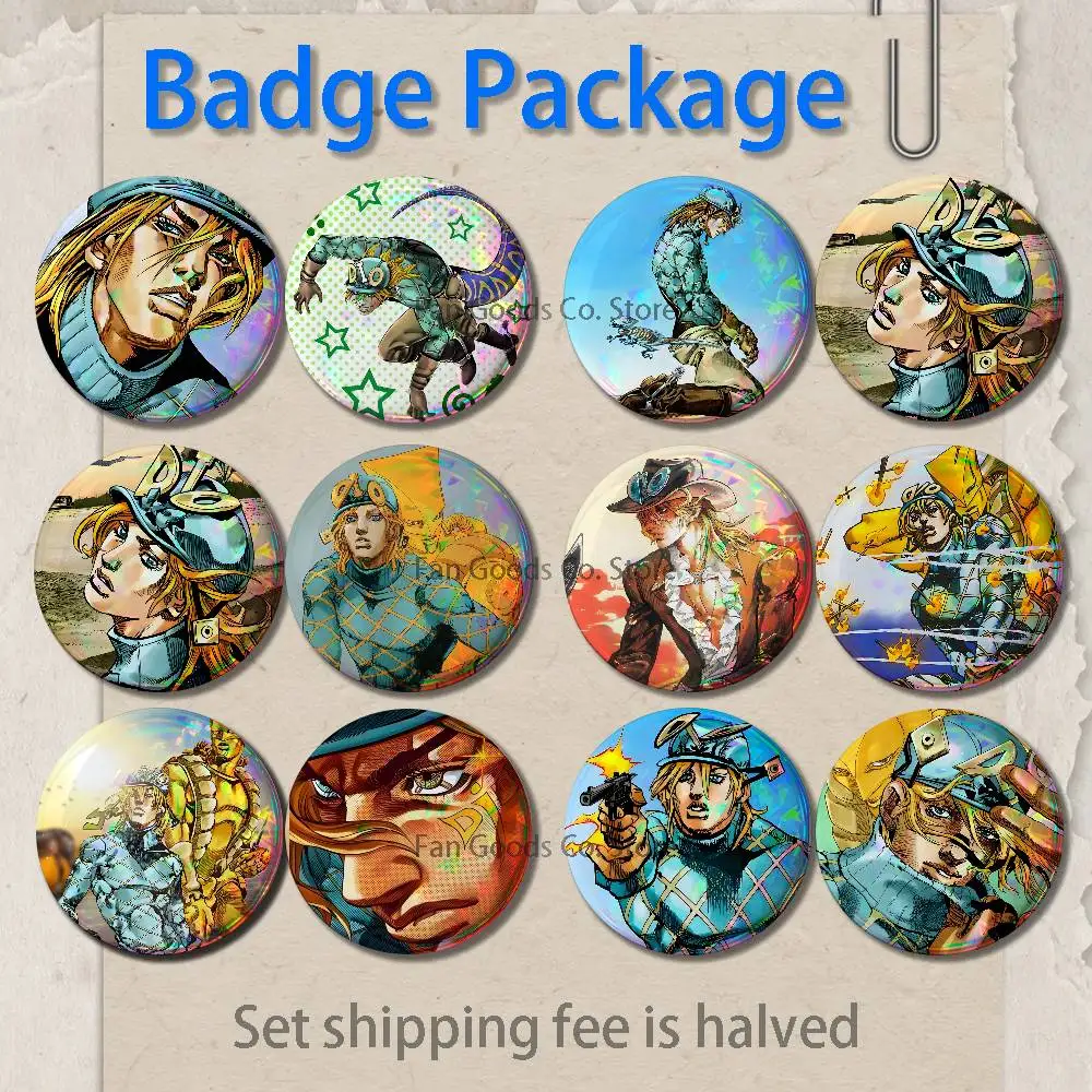 Game D-Diego B-Brando 2-piece set Pins Backpack Clothes Jewelry Accessories Cartoon Round Brooch Button Badge Collection Gifts
Game D-Diego B-Brando 2-piece set Pins Backpack Clothes Jewelry Accessories Cartoon Round Brooch Button Badge Collection Gifts