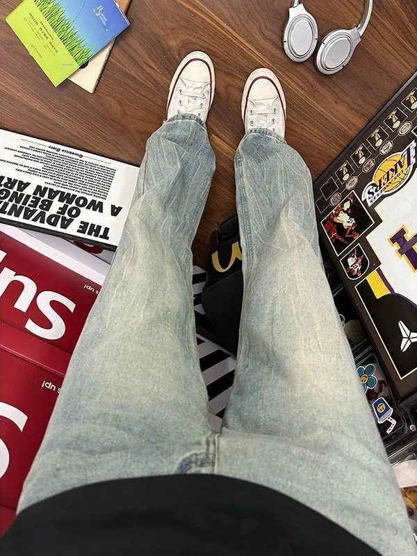 Мужские зимние джинсы Slimming Effect Waed в винтажном стиле, прямые, с легким расклешением, модные, повседневные, в стиле High Street, CleanFit
Мужские зимние джинсы Slimming Effect Waed в винтажном стиле, прямые, с легким расклешением, модные, повседневные, в стиле High Street, CleanFit