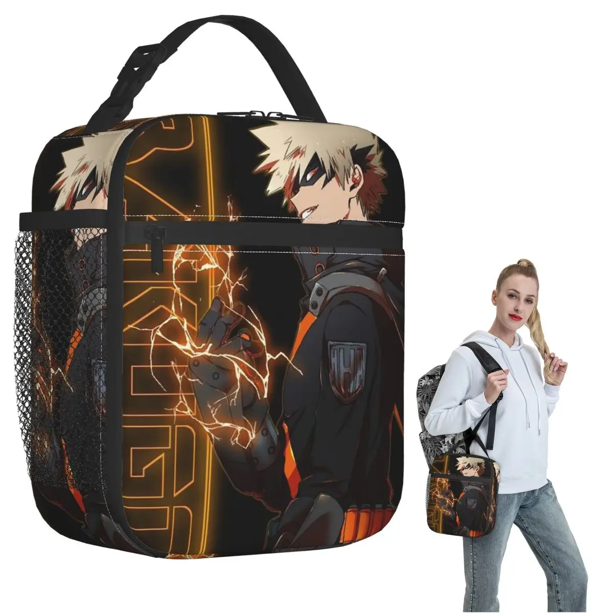 Термосумка для обедов Bakugou Katsuki для женщин и детей, портативная термосумка для еды, термосумка-тоут
Термосумка для обедов Bakugou Katsuki для женщин и детей, портативная термосумка для еды, термосумка-тоут