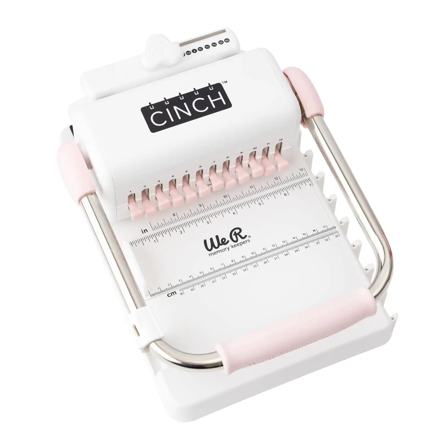 We R Memory Keepers Cinch Book Binding Machine 2 Pink White Easy to Use Design with Slide Ruler Compatible with Wire or Spiral
We R Memory Keepers Cinch Book Binding Machine 2 Pink White Easy to Use Design with Slide Ruler Compatible with Wire or Spiral