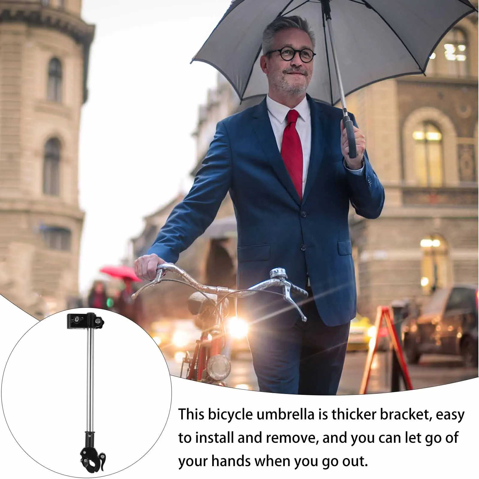 1 pc Thickened Steel Tube Umbrella Stand For Wheelchair Stroller Bike Deck Chair Scooter Black Multipurpose Umbrella Holder
1 pc Thickened Steel Tube Umbrella Stand For Wheelchair Stroller Bike Deck Chair Scooter Black Multipurpose Umbrella Holder