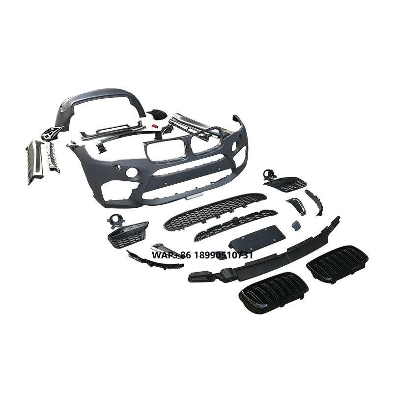 New Design for X6 F16 Set Body Kit Upgrade to X6M Style PP Bumpers Grille Complete Side Skirts Front Lip Rear Diffusers
New Design for X6 F16 Set Body Kit Upgrade to X6M Style PP Bumpers Grille Complete Side Skirts Front Lip Rear Diffusers