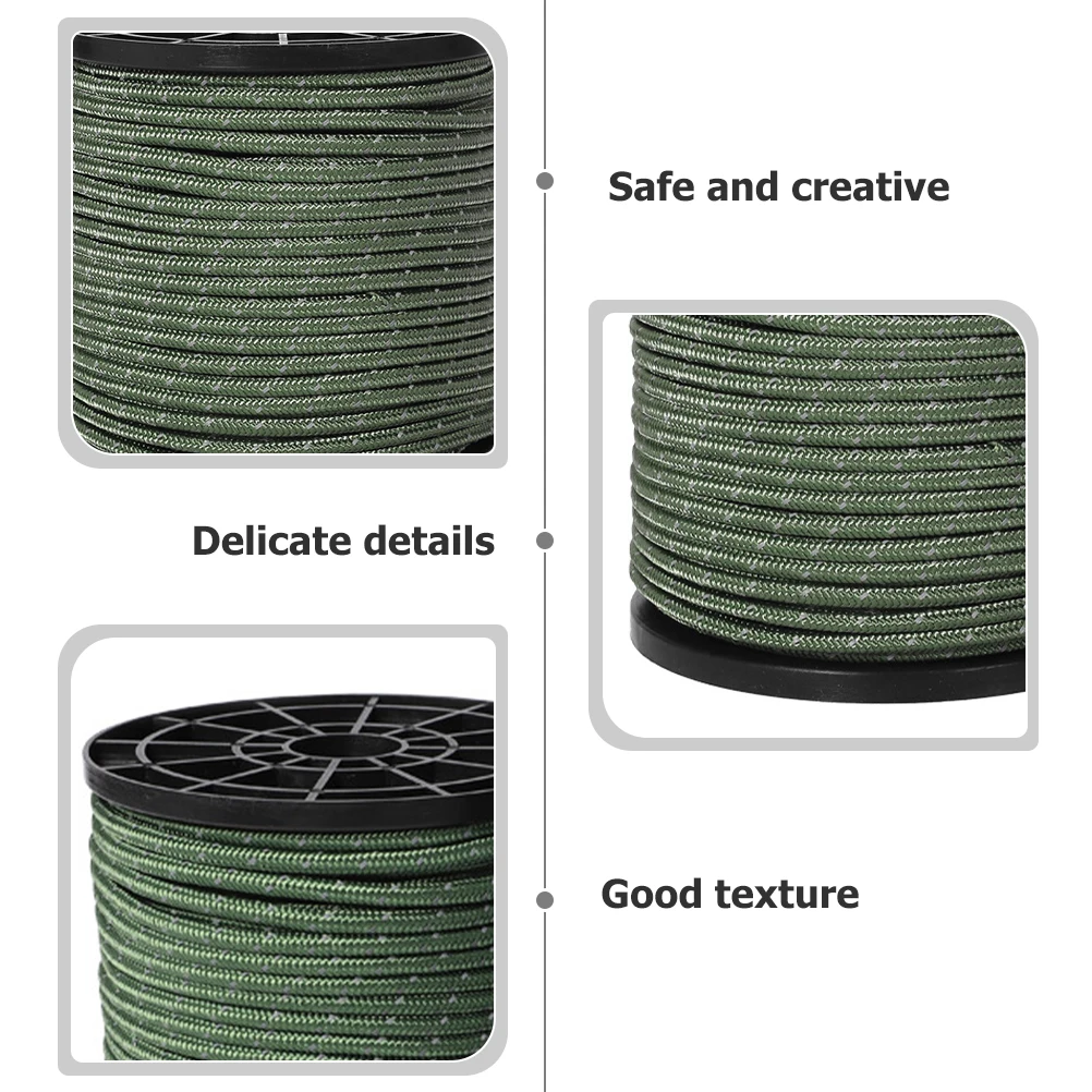 Reflective Camping Rope Polyester Windproof Tent Accessories Outdoor Canopy Ropes Adjustable Tent Tools Lightweight Portable
Reflective Camping Rope Polyester Windproof Tent Accessories Outdoor Canopy Ropes Adjustable Tent Tools Lightweight Portable