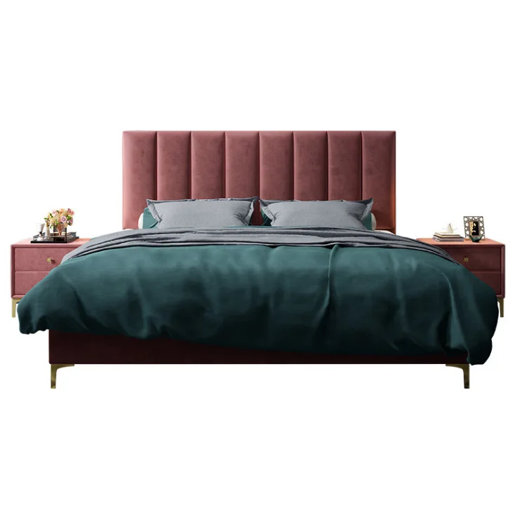 Для американского света, роскошная маленькая квартира, отельная сеть, красный дизайн, тканевая кровать с высокой спинкой, 1,8 м, простая современная кровать для хранения вещей
Для американского света, роскошная маленькая квартира, отельная сеть, красный дизайн, тканевая кровать с высокой спинкой, 1,8 м, простая современная кровать для хранения вещей