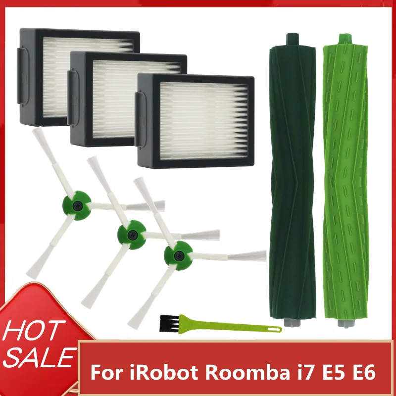 Рулон главной щетки Irobot Hepa фильтр, боковая щетка для iRobot Roomba i7 E5 E6 I Series, запасные части для робота-пылесоса
Рулон главной щетки Irobot Hepa фильтр, боковая щетка для iRobot Roomba i7 E5 E6 I Series, запасные части для робота-пылесоса
