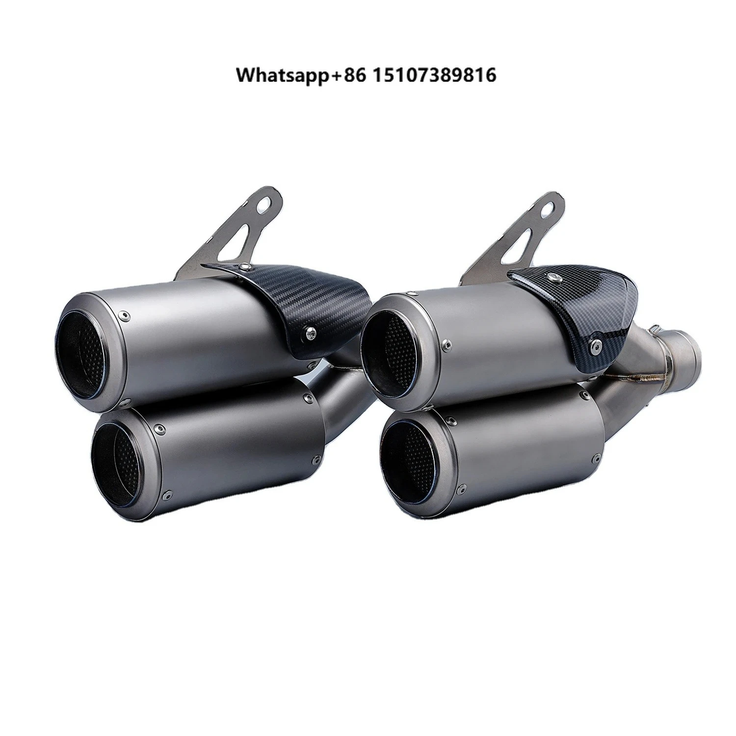 51MM Titanium Alloy Double Escape Muffler Custom Size Universal Motorcycle Exhaust System SC Modification Ninja400 Z800
51MM Titanium Alloy Double Escape Muffler Custom Size Universal Motorcycle Exhaust System SC Modification Ninja400 Z800