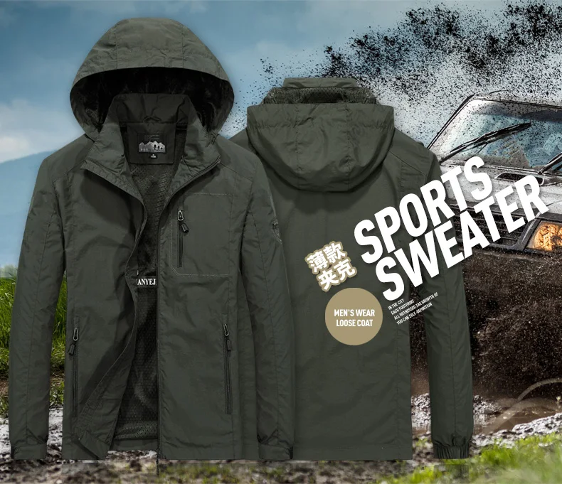 Spring Autumn Jacket Men Military Multi-pockets Tactical Hunting Jacket Mens Outdoor Hiking Cargo Casual Jackets Sportsweater
Spring Autumn Jacket Men Military Multi-pockets Tactical Hunting Jacket Mens Outdoor Hiking Cargo Casual Jackets Sportsweater