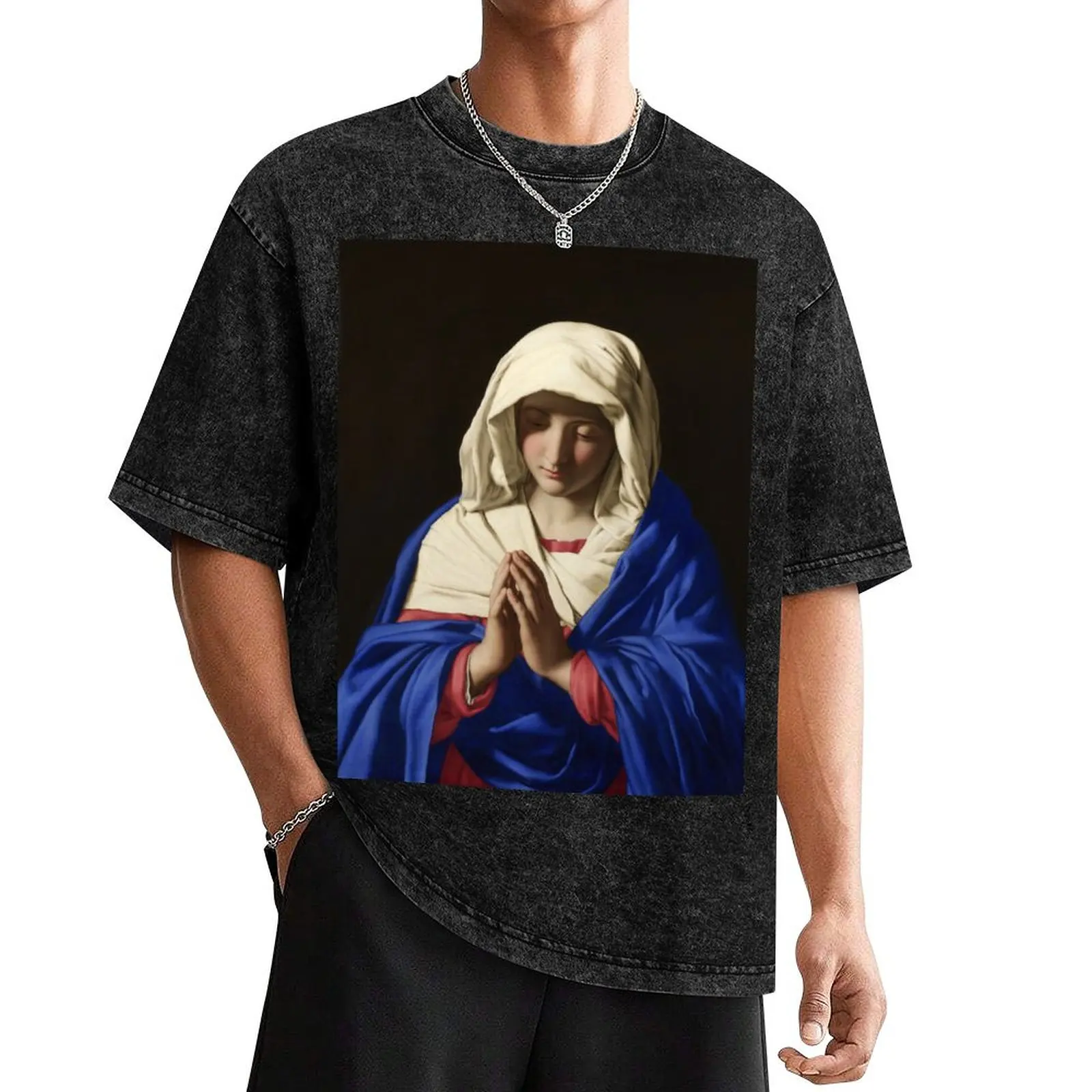 Holy Mary: The Virgin in Prayer by Sassoferrato, T-Shirt graphic tee shirt anime tshirt graphics men tshirt
Holy Mary: The Virgin in Prayer by Sassoferrato, T-Shirt graphic tee shirt anime tshirt graphics men tshirt