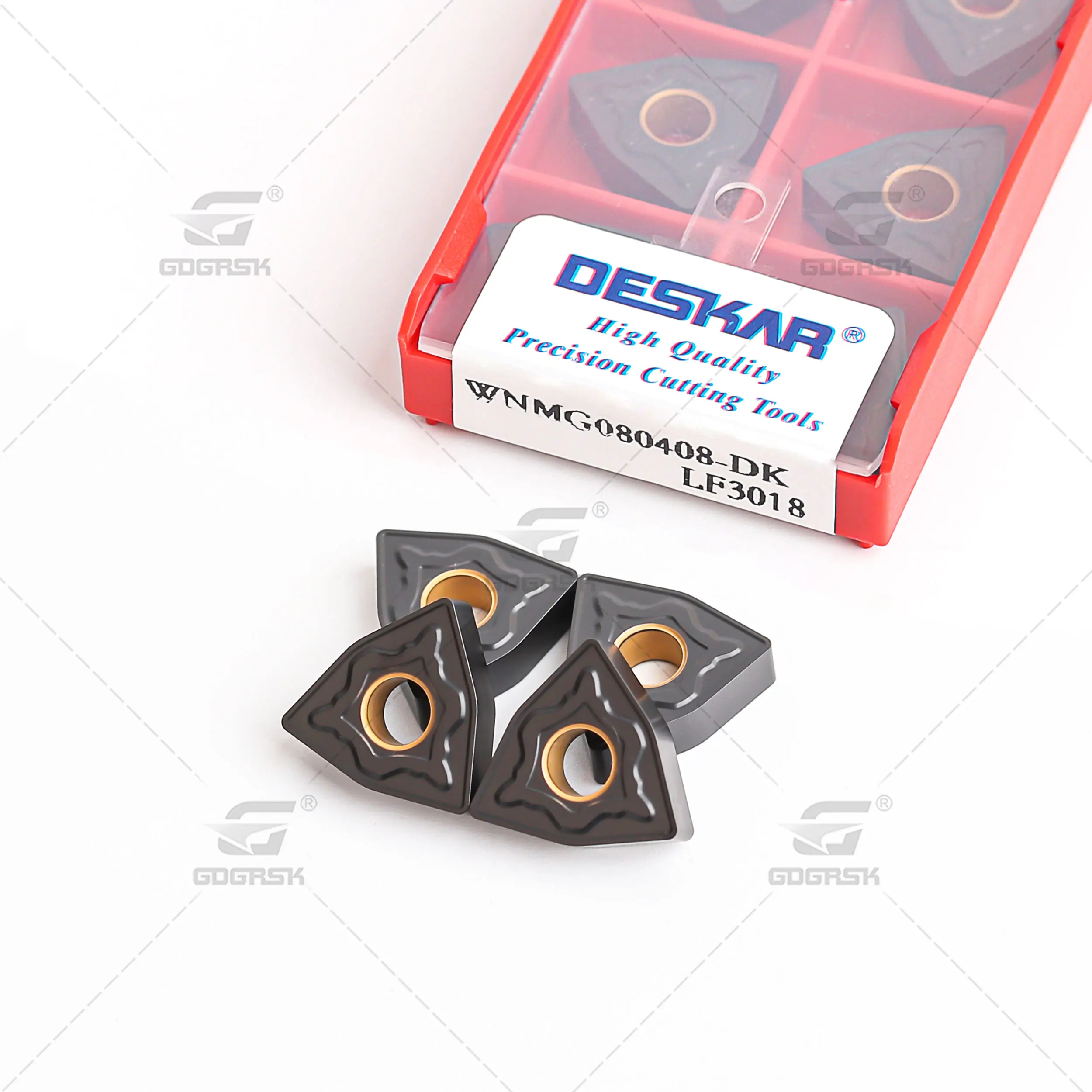 DESKAR 100% Original CNC Lathe Tools Turning Inserts WNMG080408-DK LF3018 Carbide CNC Blades Peach Shaped External Turning Tool
DESKAR 100% Original CNC Lathe Tools Turning Inserts WNMG080408-DK LF3018 Carbide CNC Blades Peach Shaped External Turning Tool