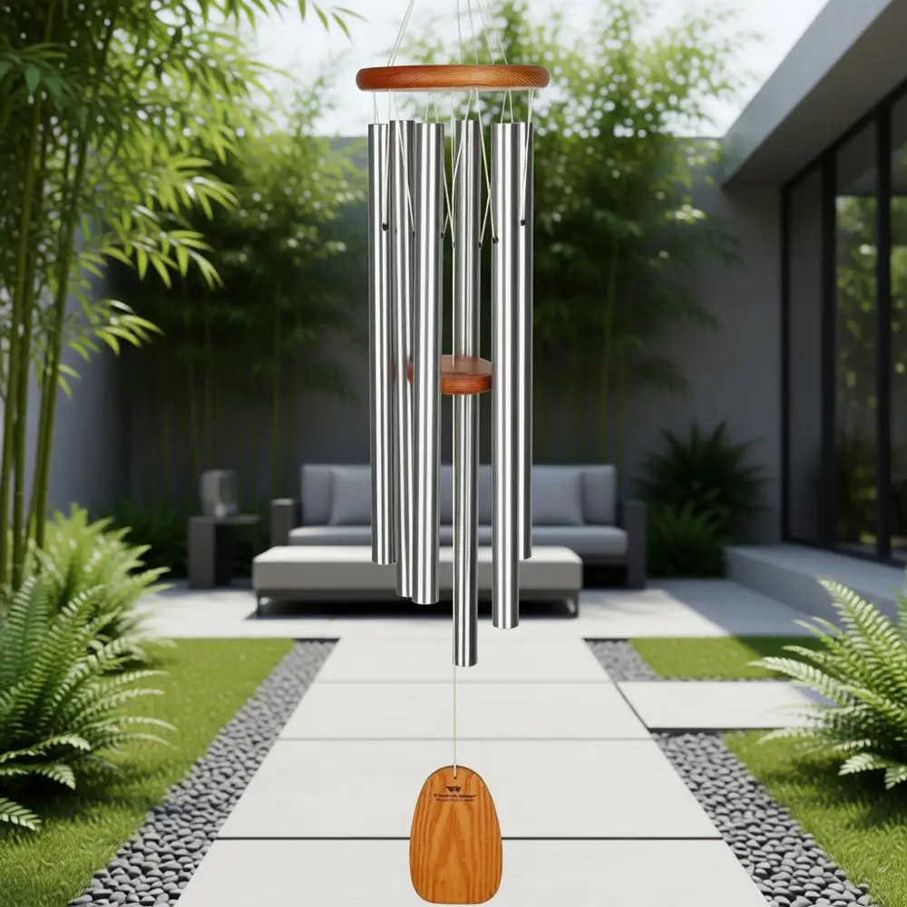 Изящный колокольчик ветра, 40, средний серебряный уличный декор для патио, сада, мемориальный подарок для близких
Изящный колокольчик ветра, 40, средний серебряный уличный декор для патио, сада, мемориальный подарок для близких