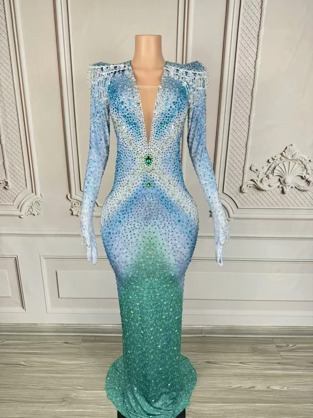 Blue Party Dress Women Evening Birthday Celebrate Party Dance Performance Photoshoot Rhinestones outfit
Blue Party Dress Women Evening Birthday Celebrate Party Dance Performance Photoshoot Rhinestones outfit