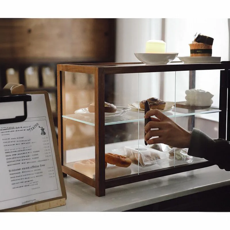 Vintage North American Black Walnut Solid Wood Glass Bread Display Cabinet Coffee Shop Dessert Tea Set Display Rack
Vintage North American Black Walnut Solid Wood Glass Bread Display Cabinet Coffee Shop Dessert Tea Set Display Rack