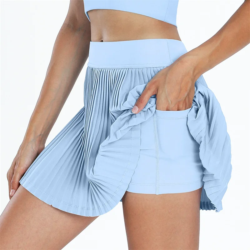 Breathable Hip-Covering Pleated Sports Short Skirt Women 2 Quick-Drying Tennis Skirts Yoga Short Skirts Fashion Trendy Fitness
Breathable Hip-Covering Pleated Sports Short Skirt Women 2 Quick-Drying Tennis Skirts Yoga Short Skirts Fashion Trendy Fitness