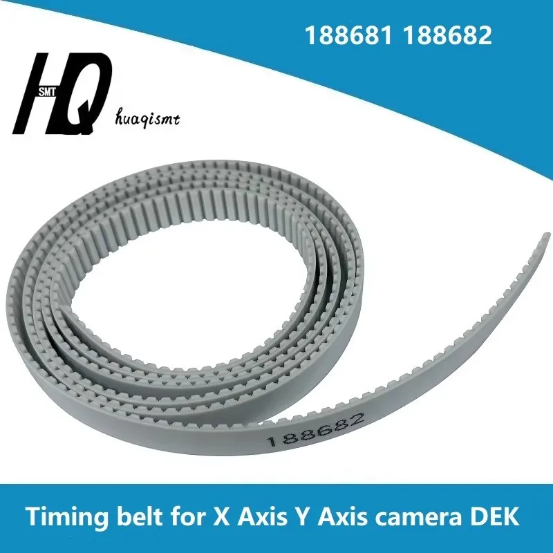 Timing belt for X Axis Y Axis camera DEK solder paste printer 188681 188682 SMD SMT spare parts original
Timing belt for X Axis Y Axis camera DEK solder paste printer 188681 188682 SMD SMT spare parts original