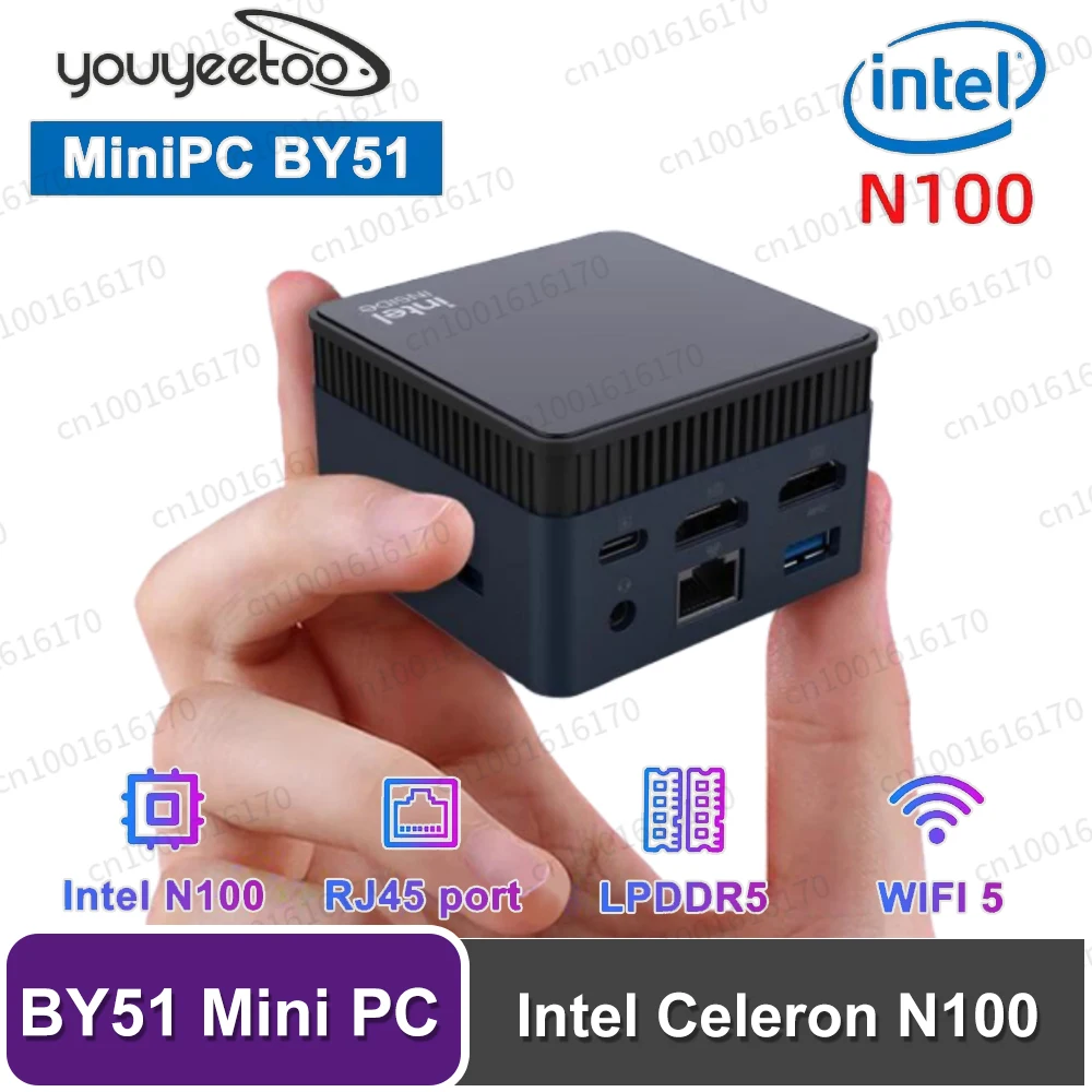 BY51 Мини-компьютер Intel Celeron N100 Windows 11 LPDDR5 12 ГБ 128 ГБ mSATA SSD Карманный ПК WIFI 1000M LAN 4K Игровой мини-ПК
BY51 Мини-компьютер Intel Celeron N100 Windows 11 LPDDR5 12 ГБ 128 ГБ mSATA SSD Карманный ПК WIFI 1000M LAN 4K Игровой мини-ПК