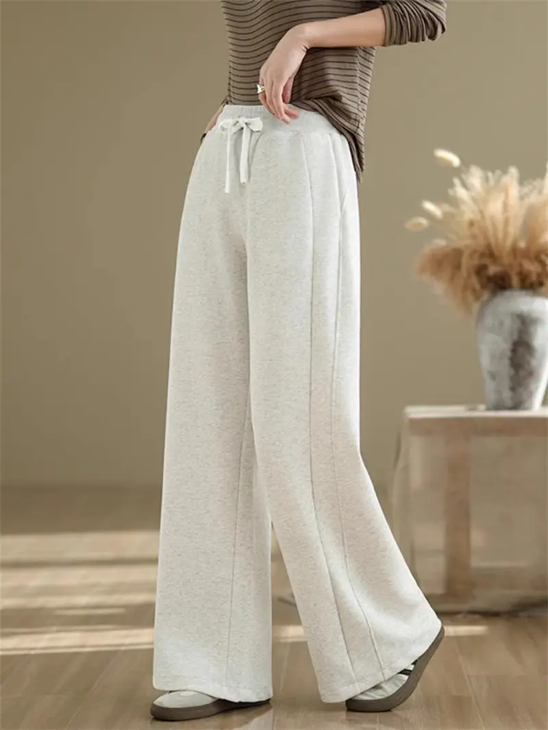 Women's Cotton Knitted High-Waisted Wide-Leg Pants | Spring Sports & Leisure Trousers with Straight-Leg Casual Bottoms G086
Women's Cotton Knitted High-Waisted Wide-Leg Pants | Spring Sports & Leisure Trousers with Straight-Leg Casual Bottoms G086