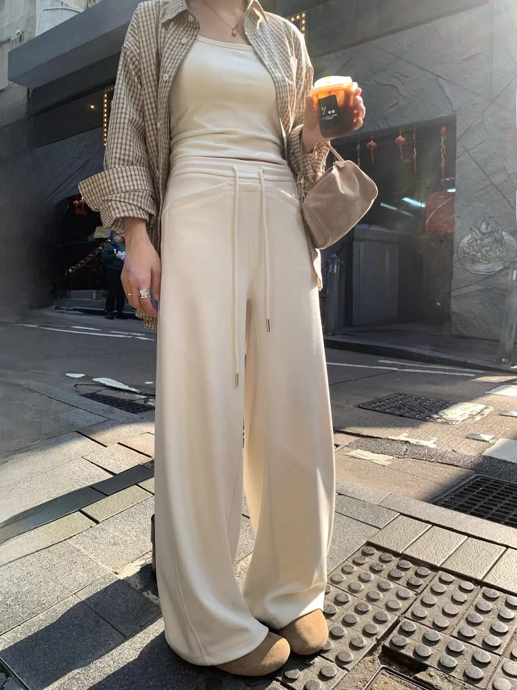EKOOL High Waist Casual Pants Women's Spring Elastic Waist Soft Drapey Slim Straight Wide Leg Long Trousers
EKOOL High Waist Casual Pants Women's Spring Elastic Waist Soft Drapey Slim Straight Wide Leg Long Trousers