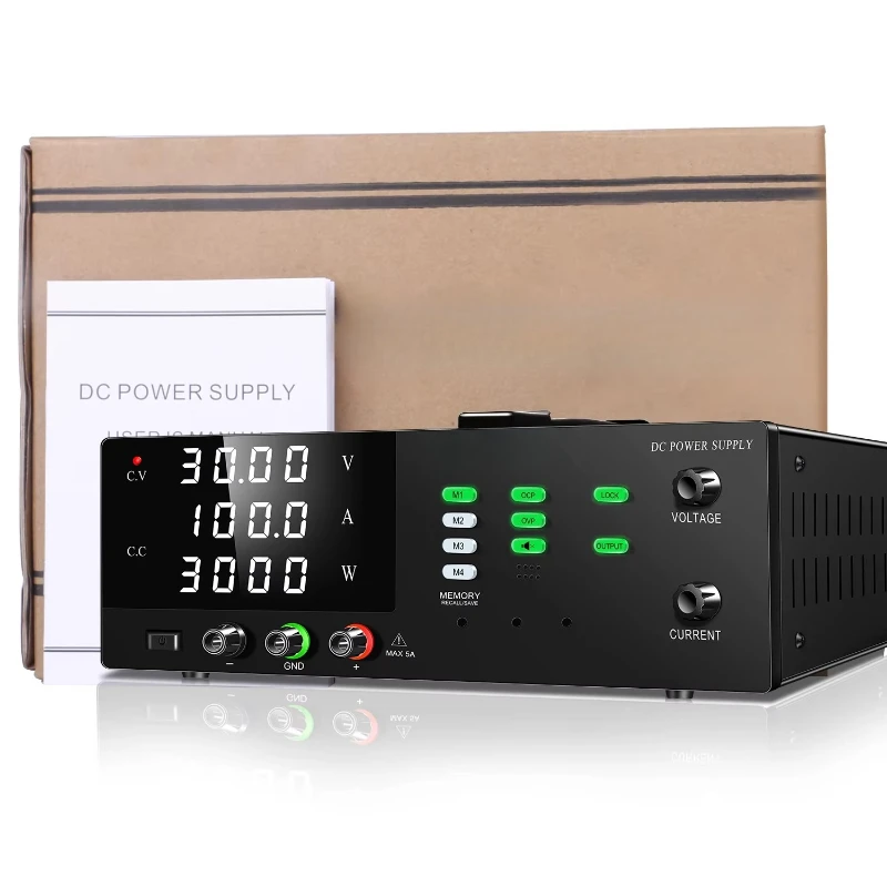 300V 5A Programmable DC Power Supply PC Software RS232 Port 1500W Adjustable Digital Source Voltage Stabilizer
300V 5A Programmable DC Power Supply PC Software RS232 Port 1500W Adjustable Digital Source Voltage Stabilizer