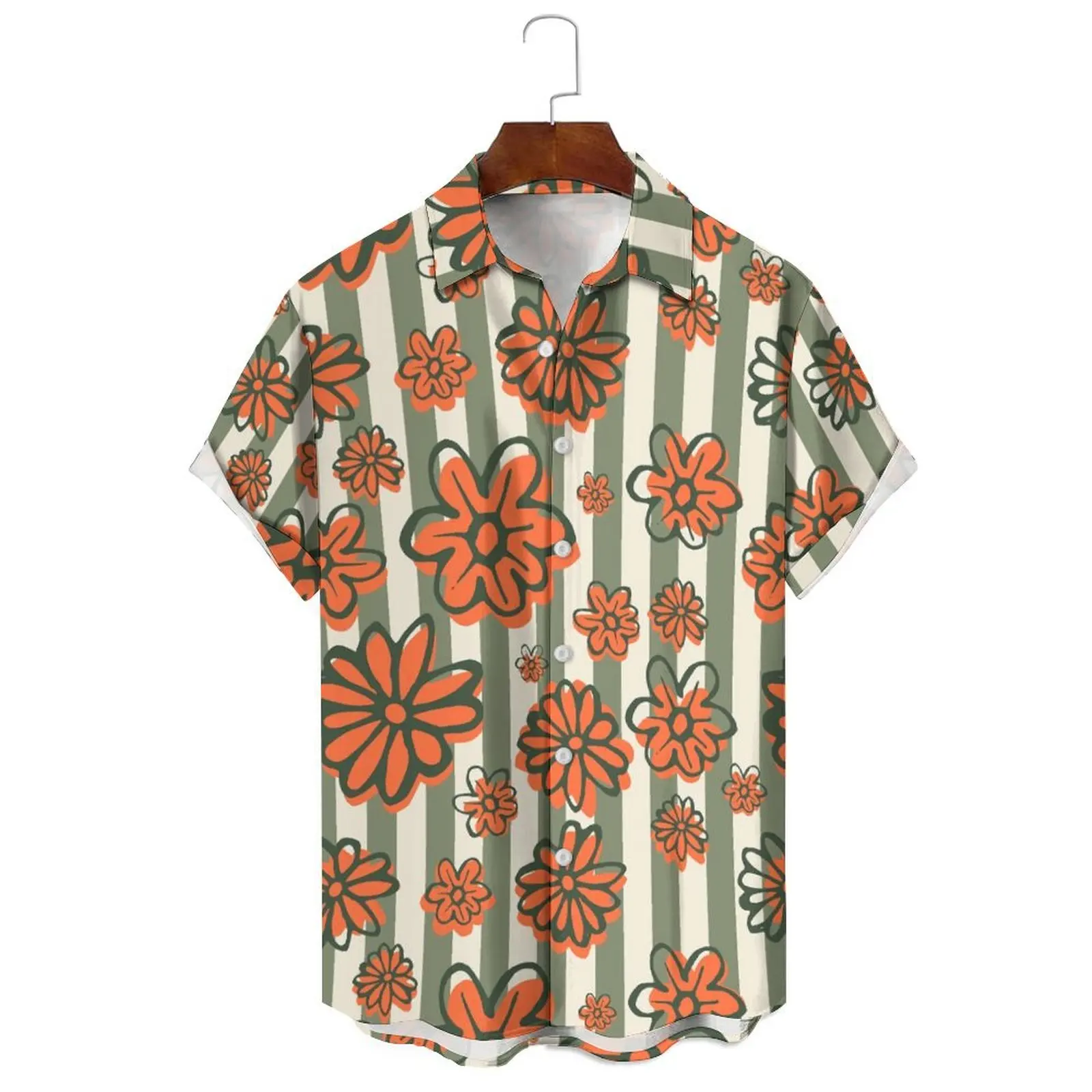 Summer Fashion Cartoon Flower Cute Print Men/Women Casual Loose Can Be Worn Outside Single-Breasted Short-Sleeved Shirt
Summer Fashion Cartoon Flower Cute Print Men/Women Casual Loose Can Be Worn Outside Single-Breasted Short-Sleeved Shirt