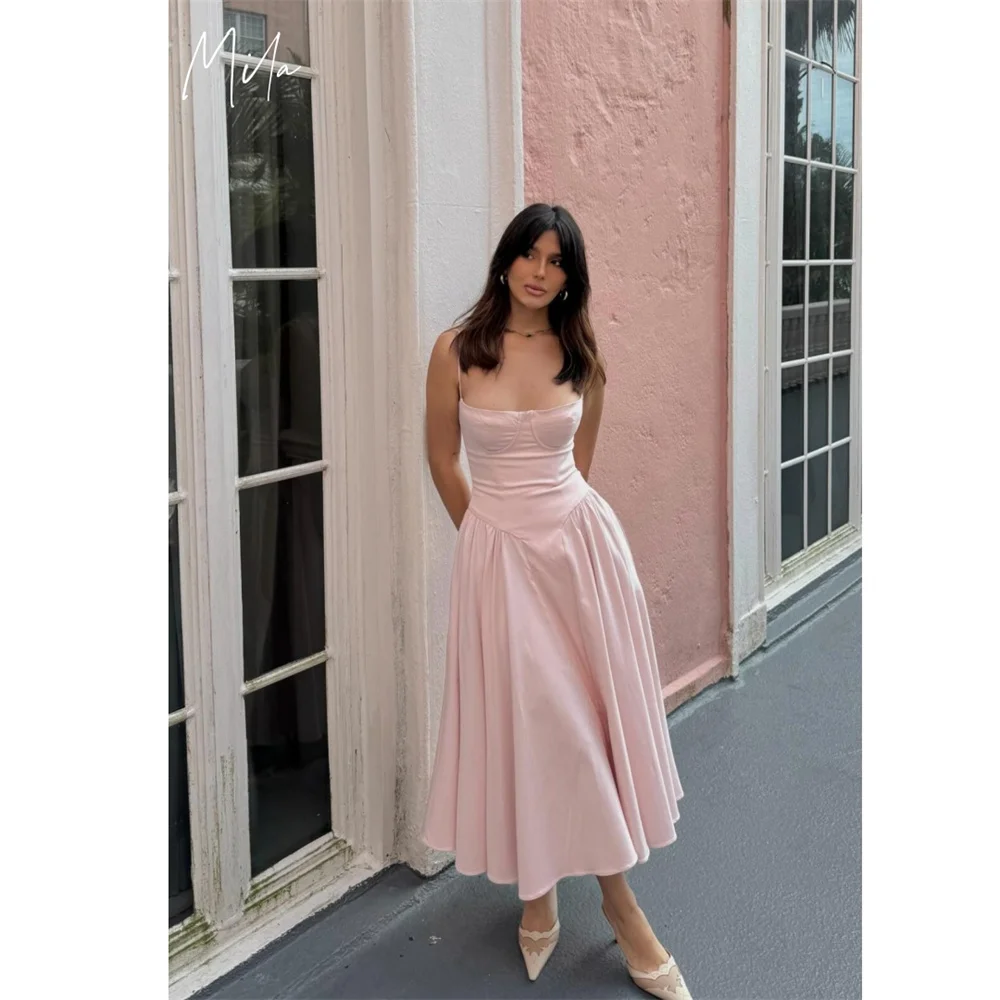 Mila Spaghetti Strap Customized Pink Evening Dresses Sleeveless Back Zip Prom Dress 2025 Tra-length Wedding Party Formal Gowns
Mila Spaghetti Strap Customized Pink Evening Dresses Sleeveless Back Zip Prom Dress 2025 Tra-length Wedding Party Formal Gowns