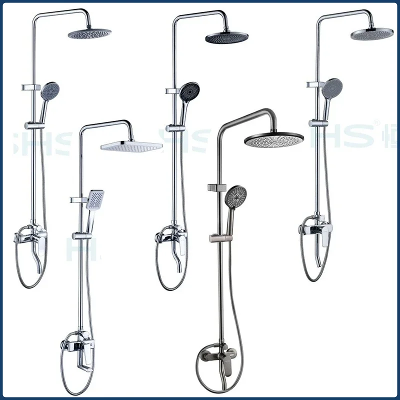 Chrome/Grey Brass Shower System Wall Mounted Bathroom Shower Faucet Set Rainlfall Bathroom Shower Set with Swivel Faucet
Chrome/Grey Brass Shower System Wall Mounted Bathroom Shower Faucet Set Rainlfall Bathroom Shower Set with Swivel Faucet