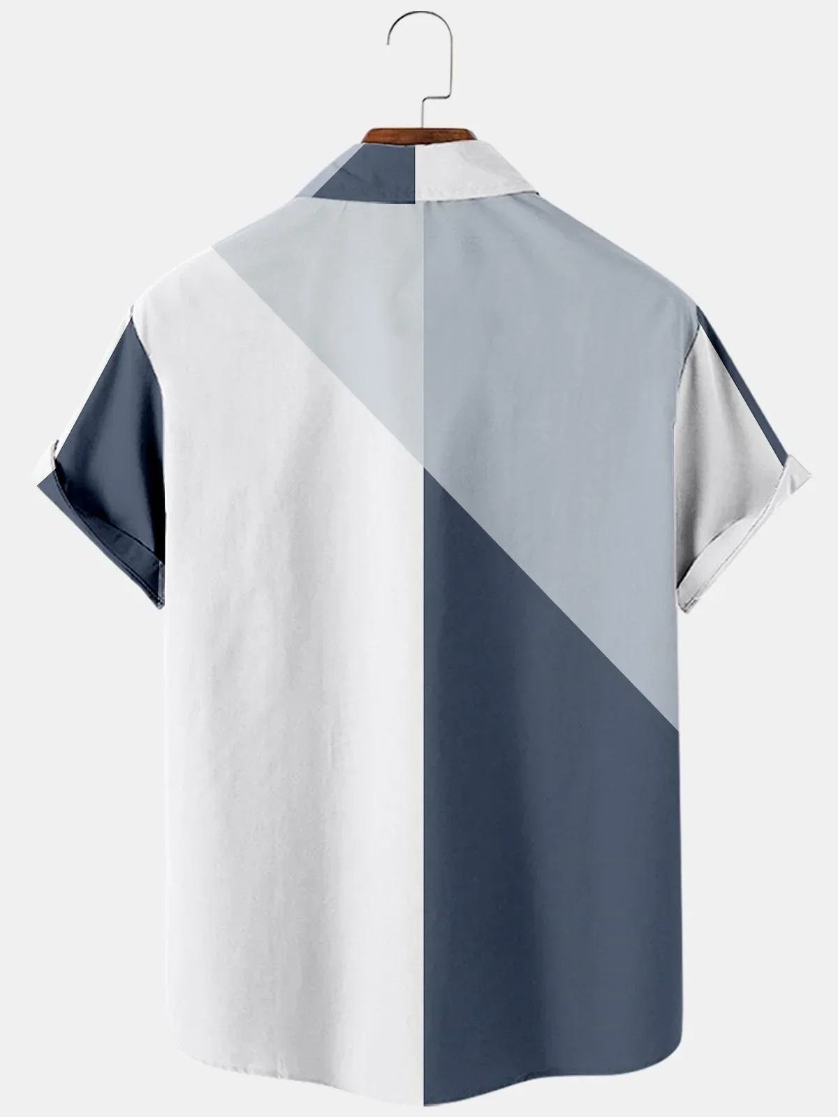 2022 Harajuku Men's Short Sleeve Lapel Shirt Simple 3D Printed Striped Oversized Pocket Shirt for Men
2022 Harajuku Men's Short Sleeve Lapel Shirt Simple 3D Printed Striped Oversized Pocket Shirt for Men