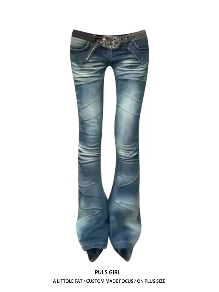plus Size American Retro Washed Must Totem Embroidery Flared Jeans Women's New Style Slimming Versatile Long Pants
plus Size American Retro Washed Must Totem Embroidery Flared Jeans Women's New Style Slimming Versatile Long Pants