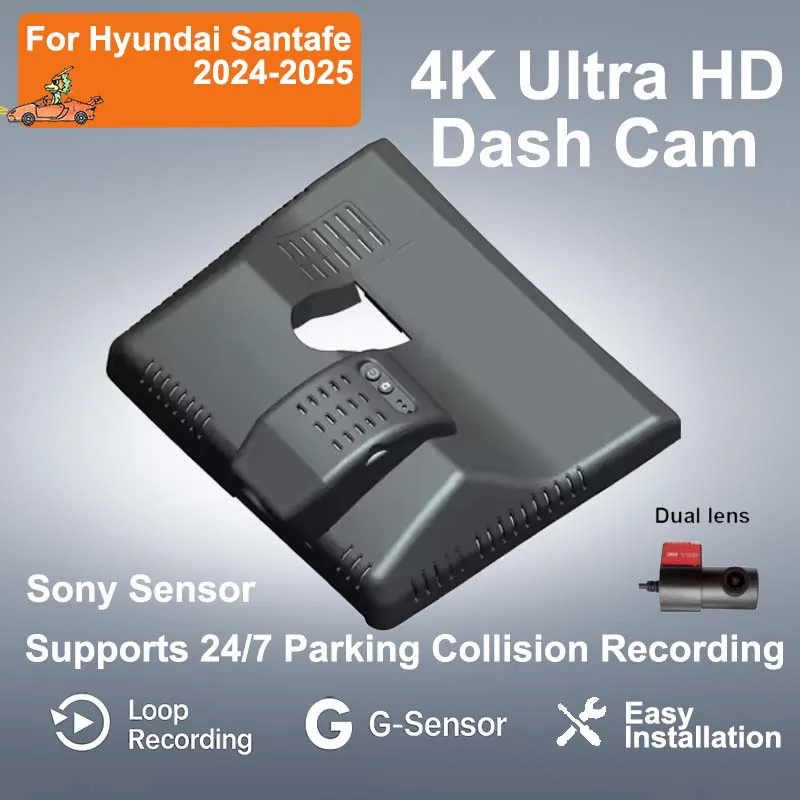 Видеорегистратор 4K 2160P с Wi-Fi в стиле OEM для Hyundai Santa Fe 2024-2025, 24-часовая запись, автомобильная камера DVR
Видеорегистратор 4K 2160P с Wi-Fi в стиле OEM для Hyundai Santa Fe 2024-2025, 24-часовая запись, автомобильная камера DVR