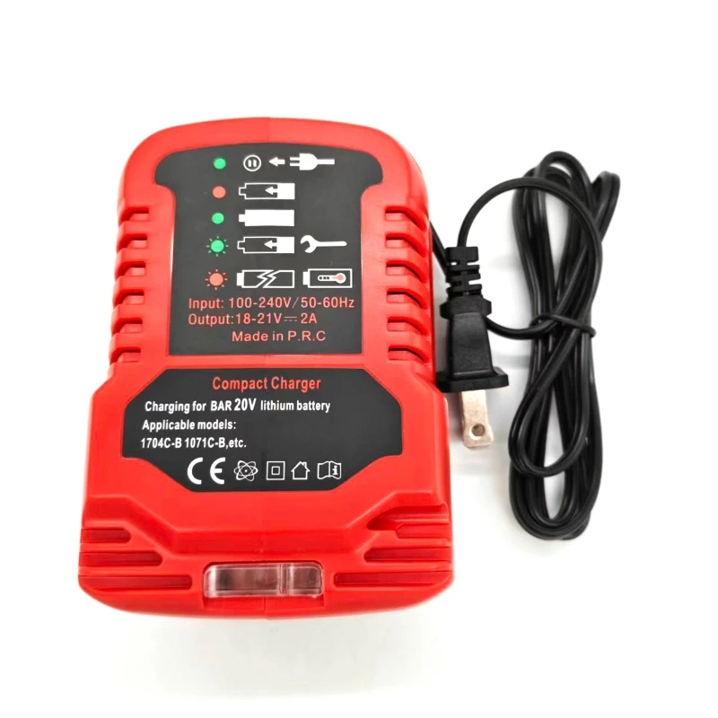 Portable Battery Charger Mini Fast Charger Wireless Power Tool Spot Charger Compatible for Bauer 20V Lithium Batteries US Plug
Portable Battery Charger Mini Fast Charger Wireless Power Tool Spot Charger Compatible for Bauer 20V Lithium Batteries US Plug
