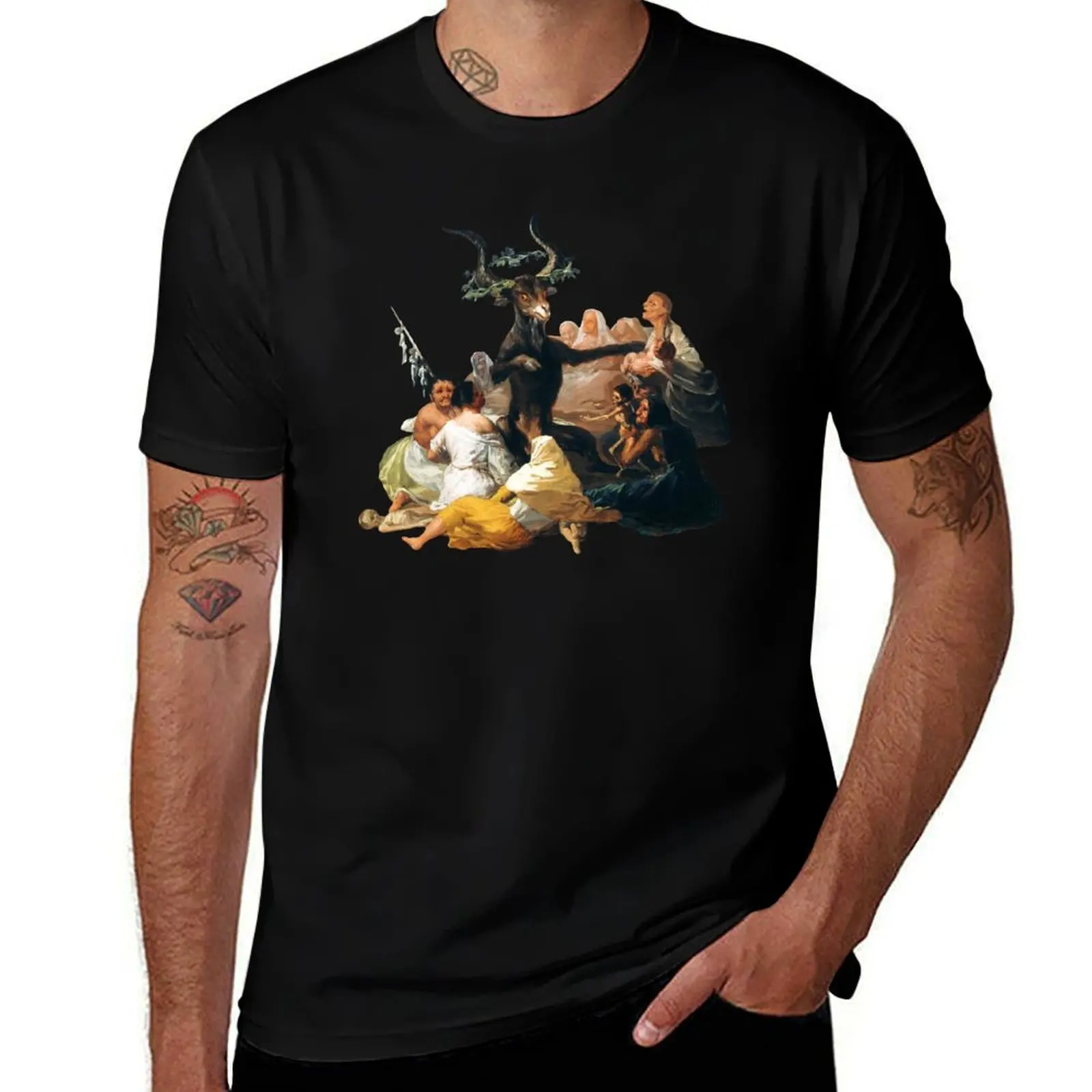 Francisco de Goya - Witches Sabbath T-Shirt Luxury man custom shirt Personalized t-shirt quick drying Men's t shirts
Francisco de Goya - Witches Sabbath T-Shirt Luxury man custom shirt Personalized t-shirt quick drying Men's t shirts