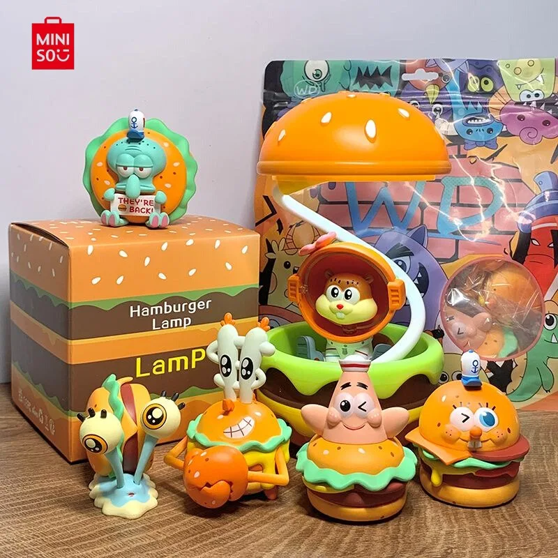 В наличии MINISO Губка Боб слепая коробка 6 моделей гамбургер серии Патрик осьминог фигурка модная игрушка в подарок 
В наличии MINISO Губка Боб слепая коробка 6 моделей гамбургер серии Патрик осьминог фигурка модная игрушка в подарок