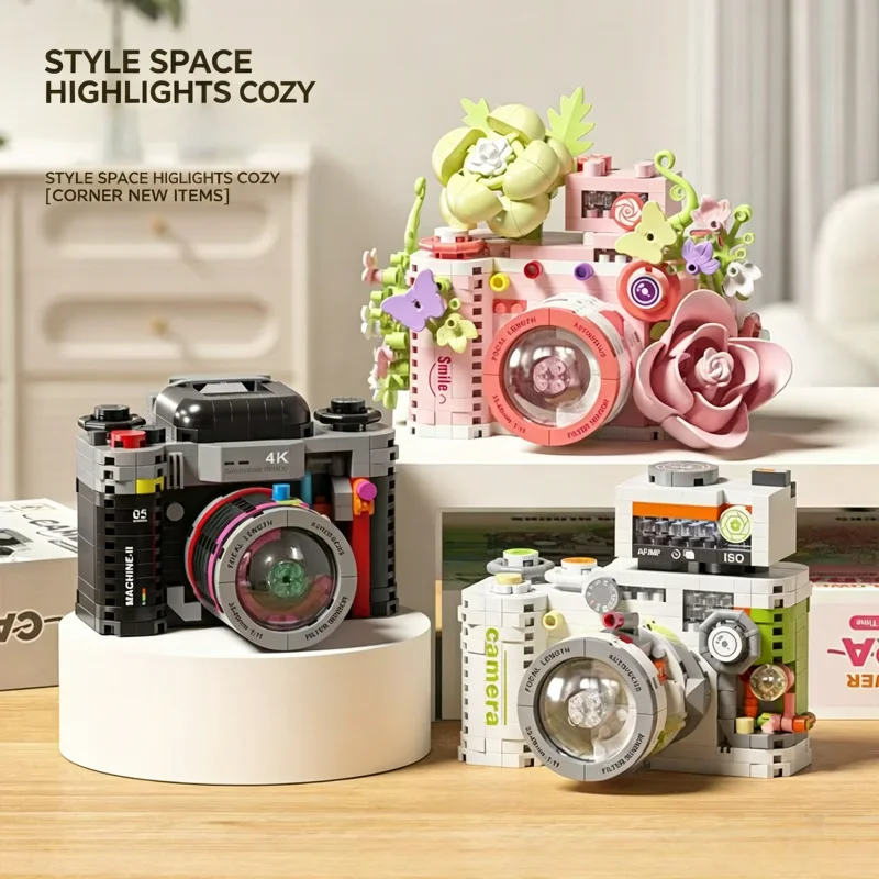 New Peony Preserved Flower Retro Imitation Camera Model Ornament Mini Particle Building Blocks Holiday Gift
New Peony Preserved Flower Retro Imitation Camera Model Ornament Mini Particle Building Blocks Holiday Gift