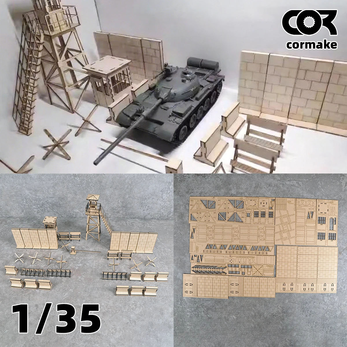 Assembly Architectural model sand table sentry checkpoint barrier gate barrier building diorama Scale model kit 1/35
Assembly Architectural model sand table sentry checkpoint barrier gate barrier building diorama Scale model kit 1/35