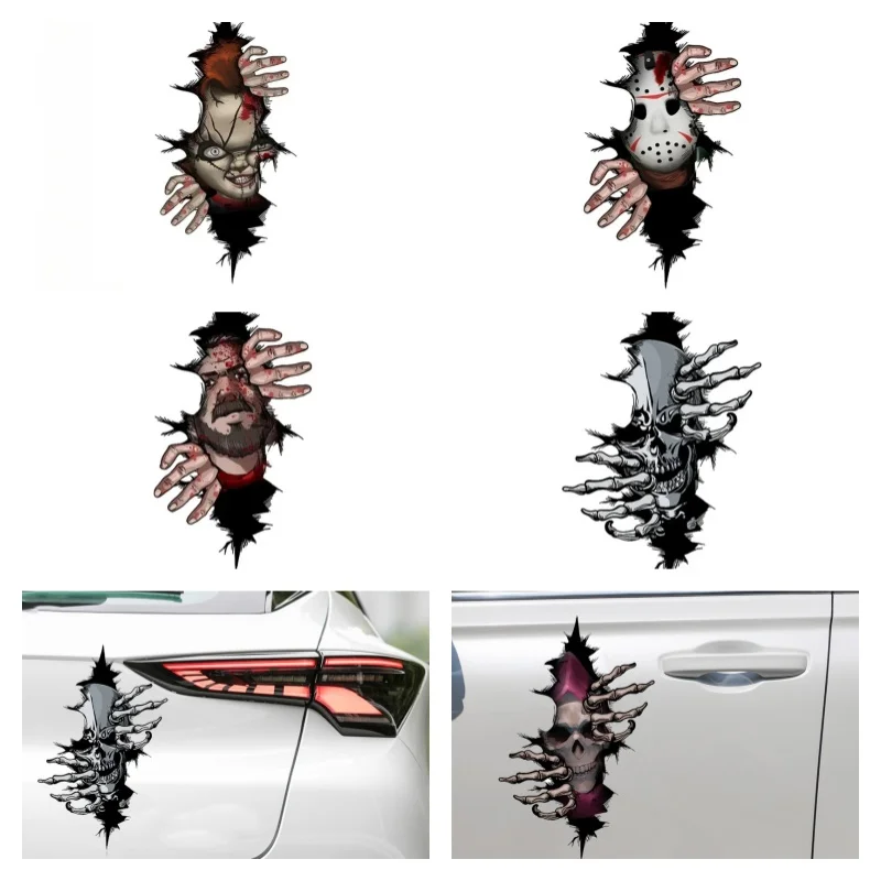 Car Sticker Horror Characters Skull Force Cracked Series Car Window Body Halloween Decal Decoration Vinyl Car Sticker
Car Sticker Horror Characters Skull Force Cracked Series Car Window Body Halloween Decal Decoration Vinyl Car Sticker