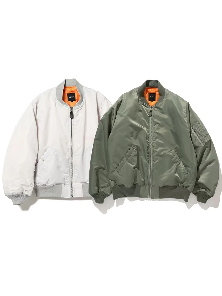 Waterproof Nylon MA Flight Jaet Casual Loose ex Baseball Coat Trendy Youth Sle Windproof Autumn Winter Outerwear
Waterproof Nylon MA Flight Jaet Casual Loose ex Baseball Coat Trendy Youth Sle Windproof Autumn Winter Outerwear