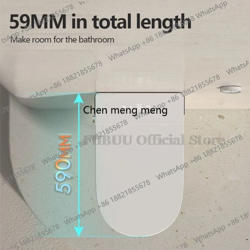 Wall Mounted Intelligent Toilet Bidet Smart Toilet for Bathroom Tankless Auto Open/Close Heated Seat Electric Elongated WallHung
Wall Mounted Intelligent Toilet Bidet Smart Toilet for Bathroom Tankless Auto Open/Close Heated Seat Electric Elongated WallHung