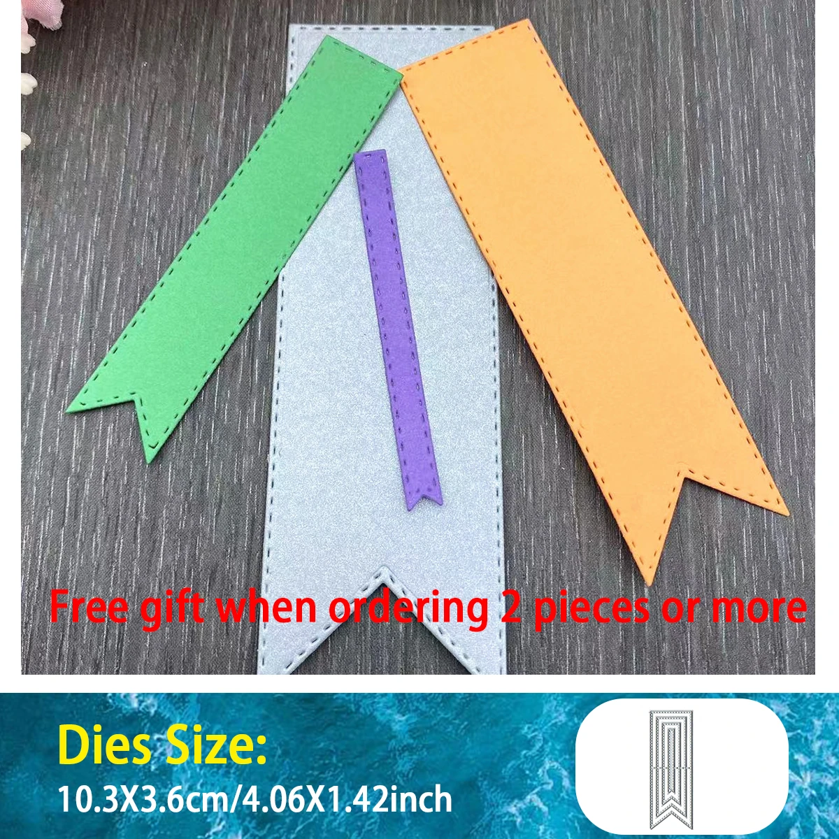 Bookmark Metal Cutting Dies Craft Carbon Steel Embossing Scrapbooking Tool and Thin Banner Die for Card DIY
Bookmark Metal Cutting Dies Craft Carbon Steel Embossing Scrapbooking Tool and Thin Banner Die for Card DIY