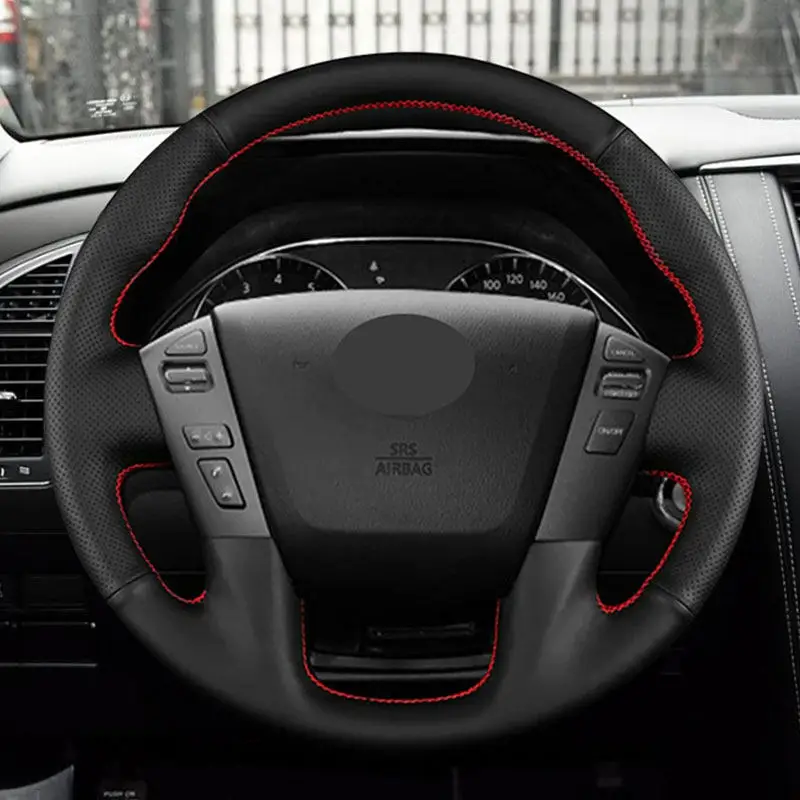 Кожаный чехол на руль автомобиля для Nissan Armada 2013-2022 Frontier NV Cargo NV Passenger Titan для Infiniti QX56 QX80
Кожаный чехол на руль автомобиля для Nissan Armada 2013-2022 Frontier NV Cargo NV Passenger Titan для Infiniti QX56 QX80