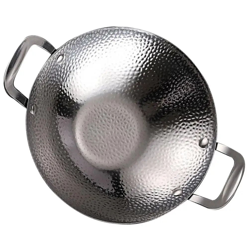 Stainless Steel Hammered Wok Pots for Cooking Ramen Korean BBQ Pan Fry Tool Lightweight Easy Clean Household Restaurant Use
Stainless Steel Hammered Wok Pots for Cooking Ramen Korean BBQ Pan Fry Tool Lightweight Easy Clean Household Restaurant Use